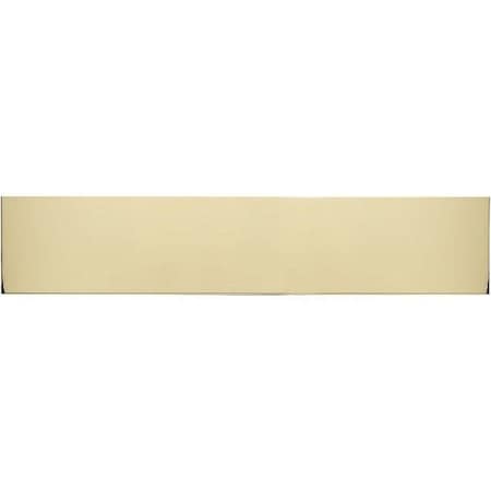Brass Accents 8 in. x 30 in. Kick Plate Polished Brass-Aluminum Adhesive Mount A09-P0830-628ADH